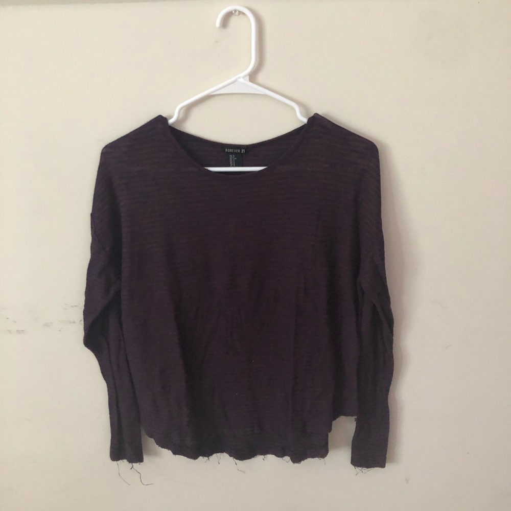 Maroon and navy long sleeve from forever 21 (S)